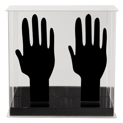 Franklin Sports Display Case – Memorabilia – UV Protected – Sport Collectibles - Baseball - Batting Gloves - Basketball - Soccer Ball - Football - style: Batting Gloves