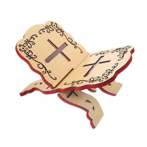 SHOWERORO Quran Holder Stand Hand-Carved Book Stand for Reading Elegant Islamic Decoration Multi-Functional Wood Book Storage for Quran and Other Texts