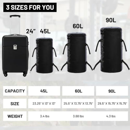 MIER 여행용 캠핑 체육관 스포츠용 대형 더플 백 백팩, 45L/60L/90L | 방수, 컨버터블 더플, 탈착식 백팩 스트랩, 신발 수납 공간, 튼튼한 타폴린, 3가지 사이즈 - color: 회색., size: 45L