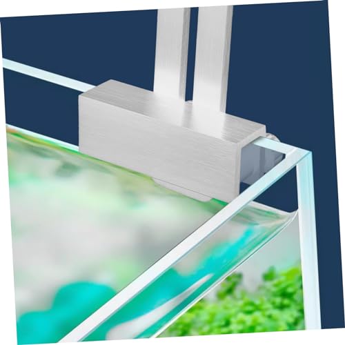 VANZACK Aquarium Light Holder Stand Metal Lamp Rack Support for Fish Tank Lighting Brushed Finish Easy Installation Compatible
