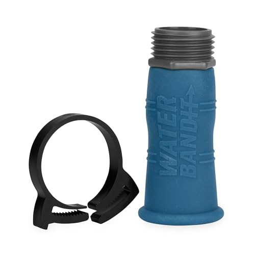 Camco Water Bandit - Features a Flexible Silicone Sleeve for 1" Faucets & Male Water Hose Connection that Fits 3/4-11.5NH Hose Threads - Works with Damaged Faucet Threads/Threadless Faucets (22484) - size: No Size