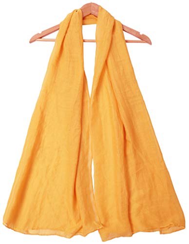 woogwin Women's Scarf Lady Light Soft Fashion Solid Shawl Wraps - color: Ginger