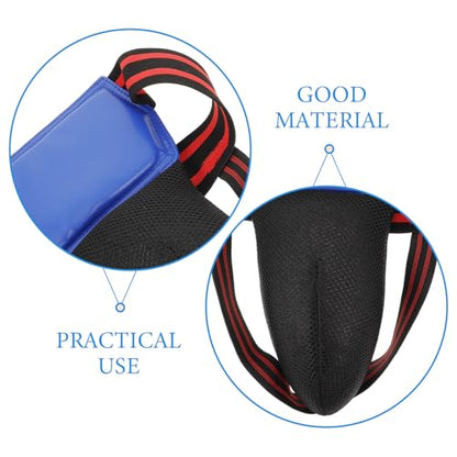 Abaodam Groin Protector Sports Martial Arts Groin Guard Boxing Sparring Gear Blue Training Cup for Karate Taekwondo Combat