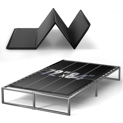 Bunkie Board 10MM, Folding Spring Box, Light and Thin, Breathable, Noise Minimizing, Moisture Resistant Bunkieboards,Bed Support Flat Noodles, 72x84'' - size: California King