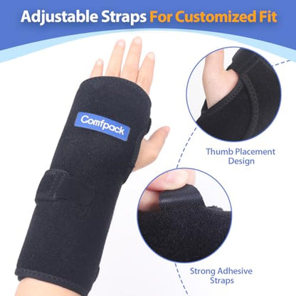 Comfpack Wrist Ice Pack for Carpal Tunnel, Reusable Hot Cold Therapy Hand Ice Pack Wrap Wrist Ice Brace for Hand Surgery, Rheumatoid, Tendinitis, Swelling, Injuries, Pain Relief