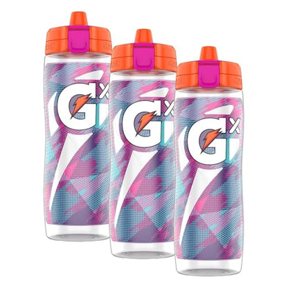 Gatorade Glitched Berry Gx Bottle w/Gx Pods (Pack of 3) - color: Glitch Berry, size: 30 Ounces (Pack of 3)