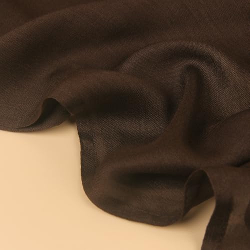 Gradient Dual Color Scarf，Elegant Ombre Headwraps Hijab, Modal Cotton Feel Lightweight Sunscreen Shawls for Women - color: 6#brown