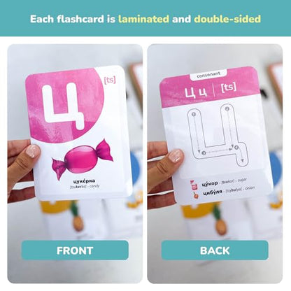 Ukrainian Alphabet Flashcards, Ukrainian Language Flashcards, Ukrainian Language Learning, Ukrainian Language flashcards for Travel, Ukrainian English flashcards