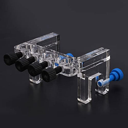 Aquarium Pipe Clip Clamp Holder, Aquarium dosing Pump tubing Holder, Acrylic Aquarium Soft Tube Fixture Holder for Holding Dosing Pump Soft Hose