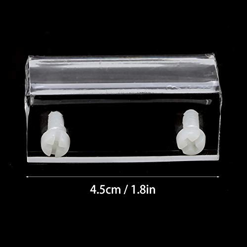 Aquarium Lid Clips, 4pcs Acrylic Aquarium Cover Clip, Clear Fish Glass Cover Clip Support Holder Universal Lid Clips for Rimless Aquariums