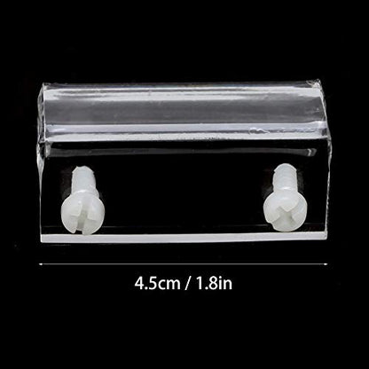 Aquarium Lid Clips, 4pcs Acrylic Aquarium Cover Clip, Clear Fish Glass Cover Clip Support Holder Universal Lid Clips for Rimless Aquariums