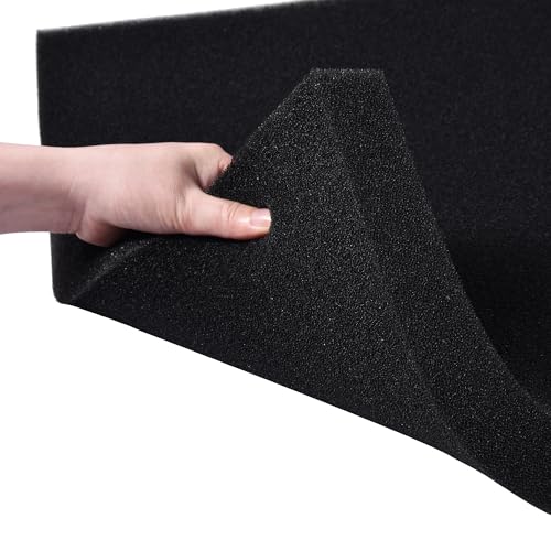 Bio Filter Foam Sponges,20"x20"x1.6" 50PPI Filter Media Pad,Cut-to-Size Foam for Aquarium Fish Tank - size: 20"x20"x1.6"(50PPI)