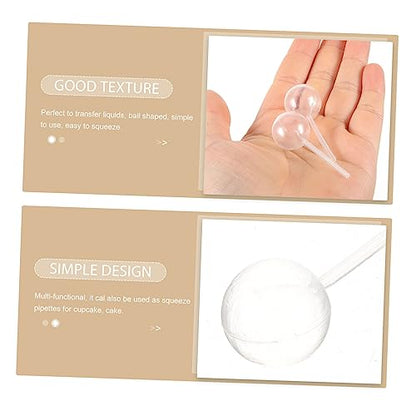 50pcs Shape Plastic Squeeze Pipettes Dropper Pipettes for Liquid Transfer for Crafts Cooking and Essential Oils