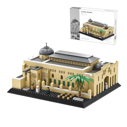 Al-Aqsa Mosque Architecture Model Kit 768 Pieces Islamic Landmark Building Set The Holy Sanctuary of Jerusalem Replica Muslim Religious Gift for Ramadan & Eid Home Decor for Adults & Teens - color: Al-aqsa Mosque