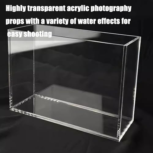 Storage Box Tray Drawer Box, 0.2In Thickness Acrylic Display Box, Creative Transparent Shallow Water Tank Photography Tray, Multifunctional Storage Display Cabinet(3.9x3.9x0.78in) - size: 3.9x3.9x0.78in