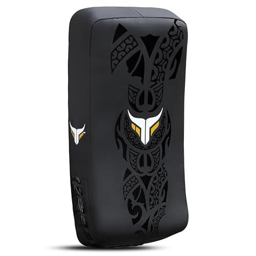 Mytra Fusion Muay Thai Pads Curved Kick pad MMA, Kickboxing, Martial Arts, Karate Punching Thai Pads X 1 Unit Single