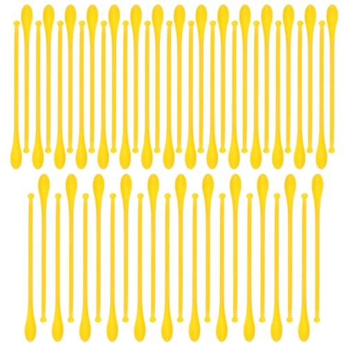 Mobestech Double-Headed Plastic Lab Scoops Sampling Spoons Lightweight Mixing Spatulas for Powder and Granule Solids in Laboratory Home and Restaurant Use