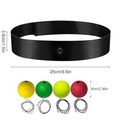Boxing Training Reflex Ball | Punching Speed Reaction,Boxing Training Reflex Ball and Headband | for Bedroom Travel Dorm Gym Men Women Beginners Teens Professionals - color: four goals 1