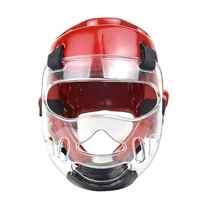 Boxing Head Guard for Kids Adults,Taekwondo Sparring Gear with Removable Face-Shield,Shock Absorption Head Guard Sparring Helmet for Muay Thai, Grappling, Kickboxing, Karate, MMA Martial Art