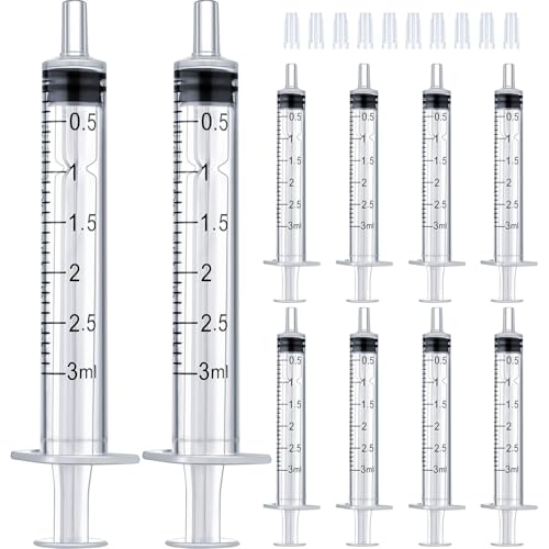 3ml Syringe for Liquid,Syringe Without Needle,Sterile Individually Packed 20pcs. - size: 3ml-20pcs