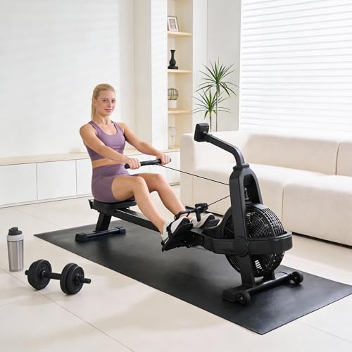 F2C 8'x3' Treadmill Mat Fitness Equipment Mat High Density High Density Floor Protector Compatible for Treadmills, Elliptical, Exercise Bikes, Stationary Cycles Peloton Bike, Indoor Spin Bike, Home Gym Mat