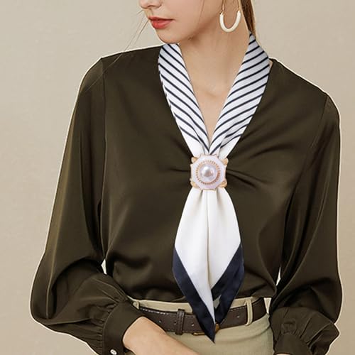 3pcs Fashion Scarf Ring Clip 3 Rings Silk Scarves Clip For Women Shawl Clip Buckle Gold Smooth Scarf Brooches Buckle - color: Scarf clip J-3PCS