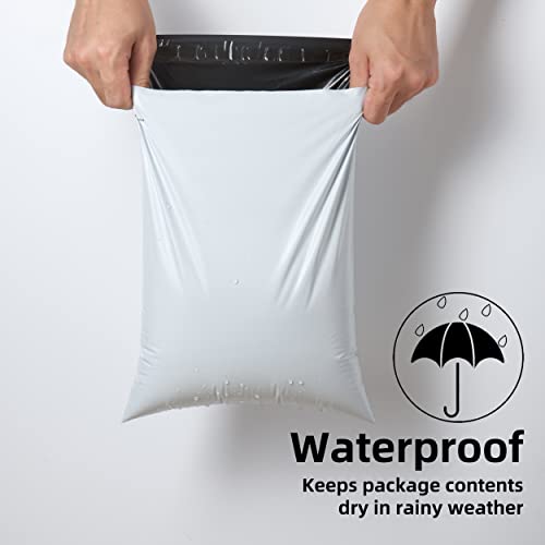 Poly Mailers Shipping Envelope Self Sealing Bags (PM100), White 12" x 15.5" 100pcs (Pack of 5) - size: 12" x 15.5" 100pcs (Pack of 5)