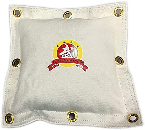 Wing Chun Kung Fu Canvas Sandbag Wall Hanging Bag is Suitable for Kick Boxing and Various Boxing Training. - color: New White