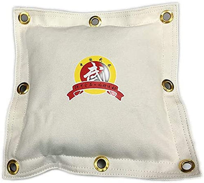 Wing Chun Kung Fu Canvas Sandbag Wall Hanging Bag is Suitable for Kick Boxing and Various Boxing Training. - color: New White