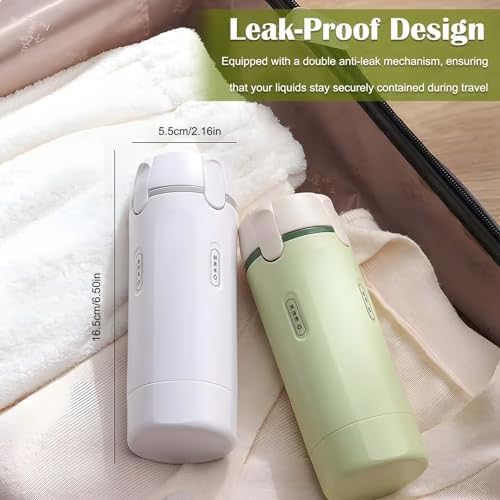 4-in-1 Travel Dispenser Bottle,4 Pack 30ML Travel Bottles for Toiletries, Leak Proof Travel Size Containers (Green) - color: Green