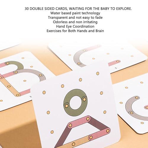 Wooden Letter Number Construction Puzzle Activity Set, Made from Safe Materials, Ideal for Teaching Aid, for Family Bonding, Wooden Letter and Number Construction Activity