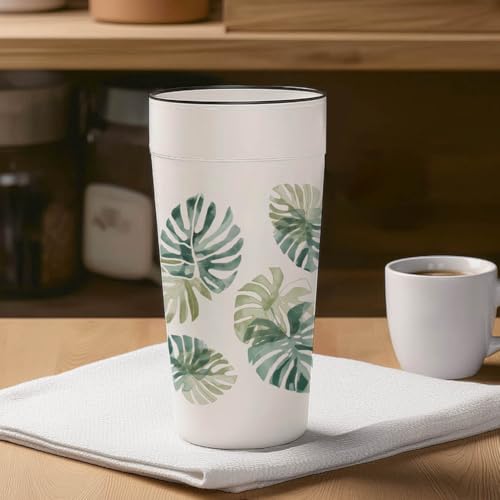 arricraft 10 Sheets Leaf Theme UV DTF Cup Wrap for 16OZ Glass, Tropical Leaves Rub on Decals PVC Transfer Stickers for DIY Cups Window Home Printing Decoration 24x11cm/9.4x4.3inch - style: Tropical Leaves Theme