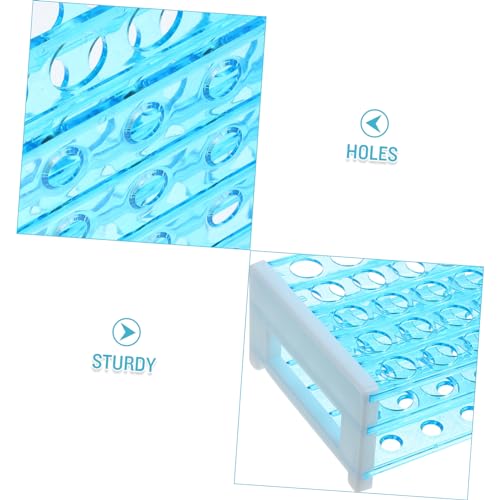 GLEAVI 2pcs Aquarium Test Tube Holder Plastic Test Tube Rack Lab Storage Organizer