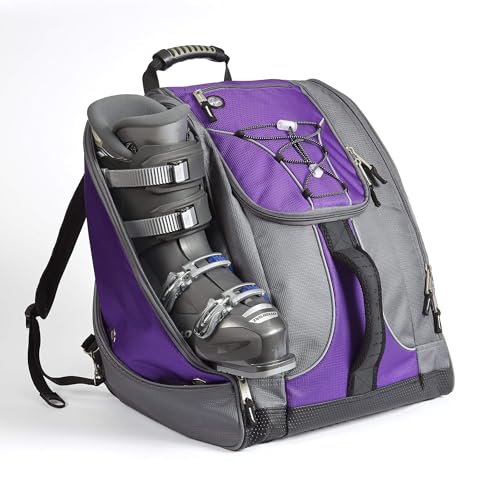 Athalon Everything Boot Bag/Backpack - color: Gray/Purple