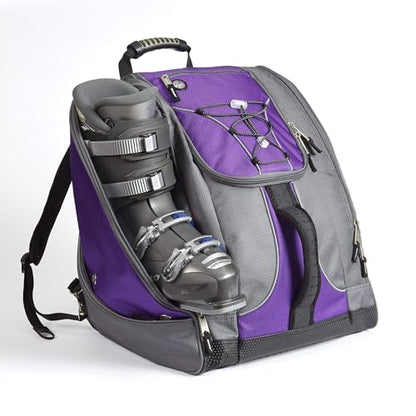 Athalon Everything Boot Bag/Backpack - color: Gray/Purple