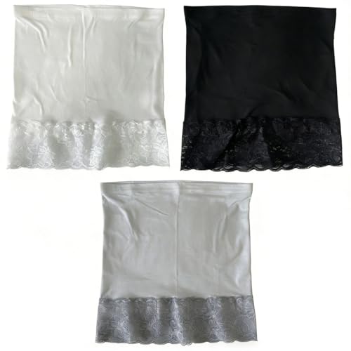 Lace Hijab Undercaps for Women No Slip Islamic Muslim Hijab Cap for Turban Front&Back Tube Bonnet