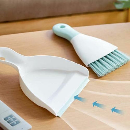 Dust pan Broom Brush Dustpan - Small Broom and Dustpan Set,Mini Broom and Dustpan,Small Dustpan and Brush Set for Home Cleaning, Sofa, Desk, Guinea Pig Cage, Cat Litter etc.（Light Green 2 Set） - color: Light Green, size: 2set