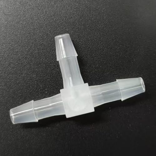 3 Way Tee Connector Equal Barbed T-Fitting 3 Way Hose Barb Adapter for Laboratory Biochemical Analytical Instruments Food Machinery Aquarium Equipment 100pc/pk (4.8mm 3/16'' Sq) - size: 4.8mm 3/16'' Sq