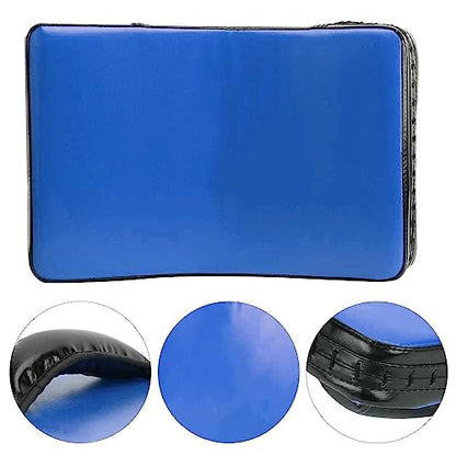 Taekwondo Curved Foot Target, Ergonomically Designed Muay Thai Pad for Training, Curved Kickboxing Strike Shield for Martial Arts, Taekwondo, Karate - color: Blue
