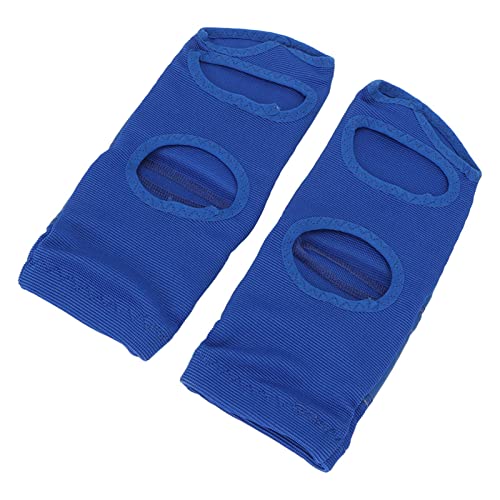 2pcs Boxing Foot Protector, Unisex PU Leather Taekwondo Training Boxing Foot Protector Gear, Soft Boxing Sparring Foot Guard for Women Men Blue (XL)