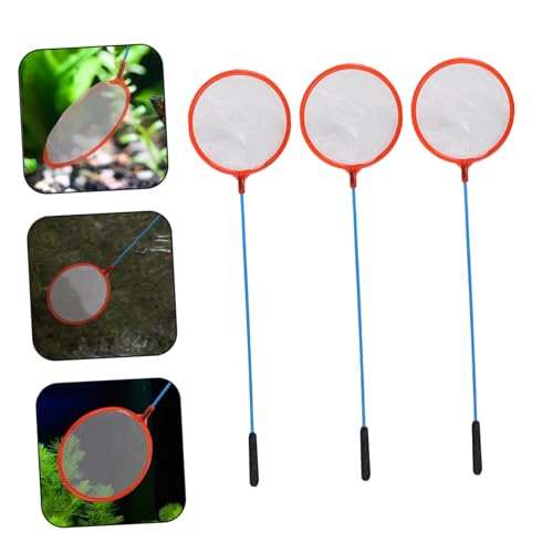GALPADA 10pcs Small Fishing Nets for Boy Girl Fine Mesh Fish Catching Nets for Aquariums and Pools Lightweight and Design for Easy Use Random Colors