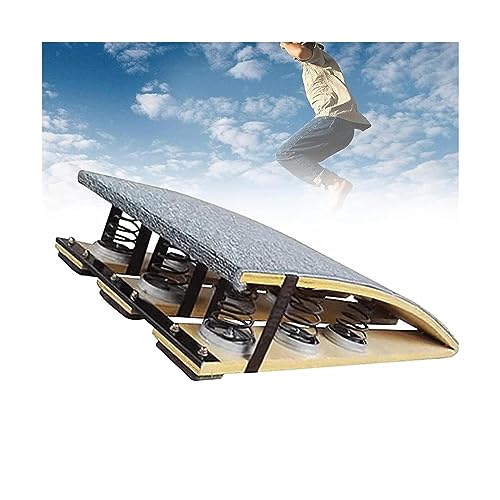 Heavy Duty Springboards Vault, Adult Wooden Home Gymnastics Springboards, 9 Steel Springs Martial Art Sport Equipment Big for Home Gym School