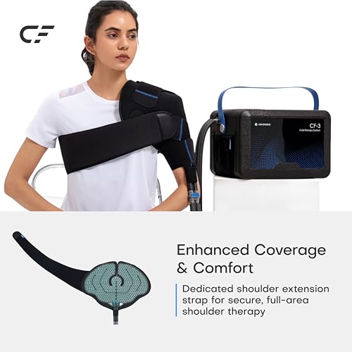 CF-3 Pro Cold Therapy Machine, 11QT Large-Capacity Ice Therapy System for Full Knee & Shoulder Coverage, Programmable Recovery System for ACL, TKR & Sports Training