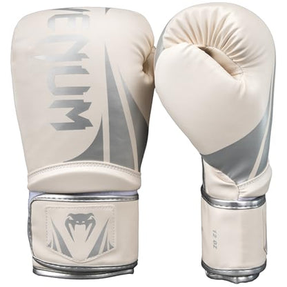 Venum Challenger Boxing Gloves - color: White/Silver, size: 10-Ounce, style: Challenger 2.5