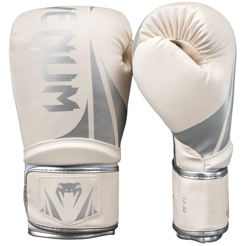 Venum Challenger Boxing Gloves - color: White/Silver, size: 8-Ounce, style: Challenger 2.5