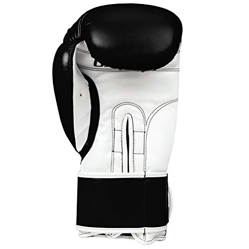 Title Classic Pro Style Training Gloves 3.0 - Boxing Gloves, Boxing Training Gloves, MMA Gloves, Oz Training Gloves, Kickboxing Gloves, Punching Bag Gloves, Sparring Gloves - color: Black/White, size: 14 oz