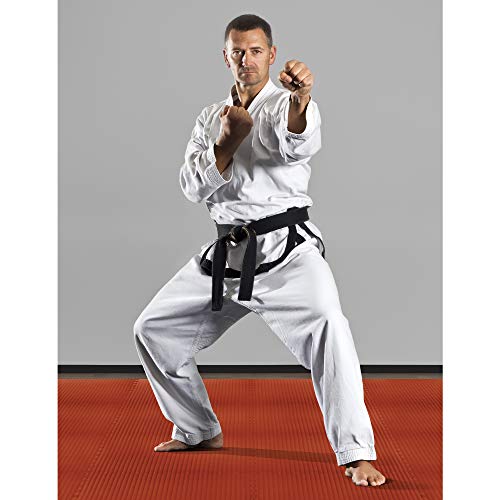 We Sell Mats 1 Inch Thick Martial Arts EVA Foam Exercise Mat, Tatami Pattern, Interlocking Floor Tiles for Home Gym, MMA, Anti-Fatigue Mats, 24 in x 24 in - size: 24"L x 24"W x 1"Th
