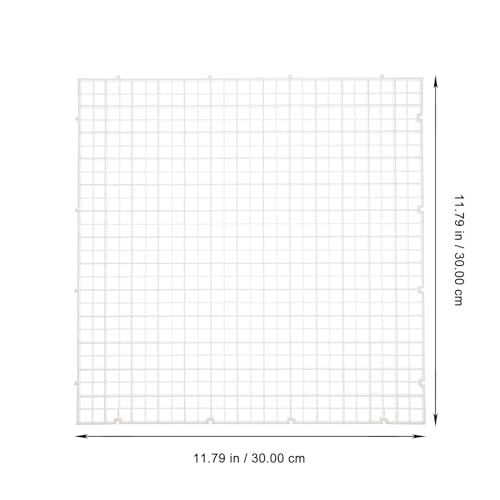 DOITOOL 6 Pcs Aquarium Fish Tank Dividing Plates Bottom Isolation Filter Trays White 30x30x0.7cm Grid Divider Boards for Fish Tank Separation and Spawning