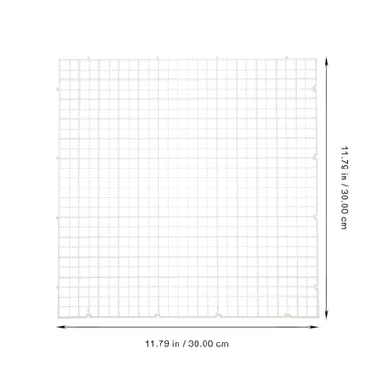 DOITOOL 6 Pcs Aquarium Fish Tank Dividing Plates Bottom Isolation Filter Trays White 30x30x0.7cm Grid Divider Boards for Fish Tank Separation and Spawning