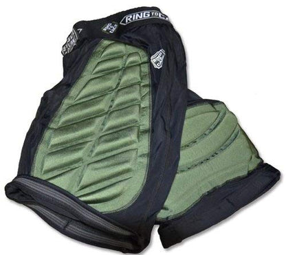 Ring to Cage Combat Padded Compression Short for Muay Thai, MMA, Kickboxing - size: Large